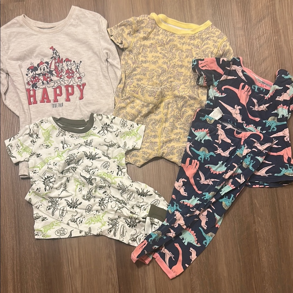 Kids Dinosaur Pajama Set - Multicolor